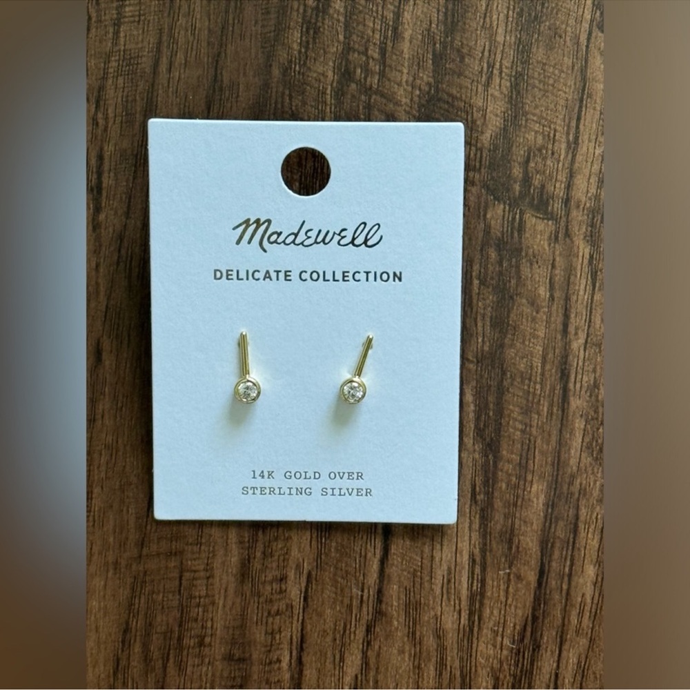 Madewell delicate collection 14 k gold over sterling silver earring